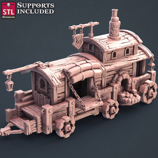 Blacksmith Wagon - Unpainted Miniature