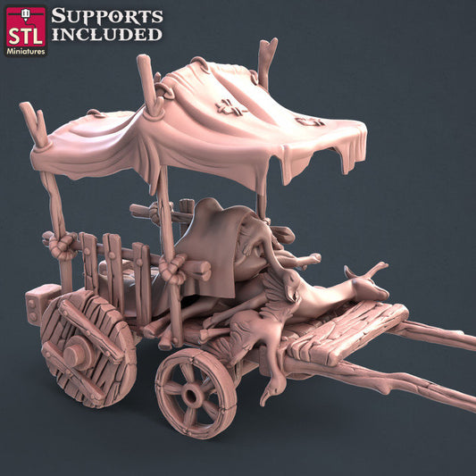 Butcher Cart - Unpainted Miniature