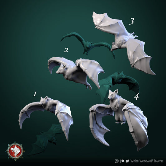 Bats - Unpainted Miniatures