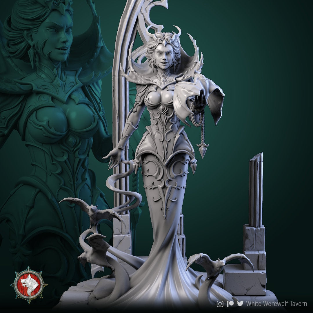 Mistress of Blood - Vampire Queen - Unpainted Miniature