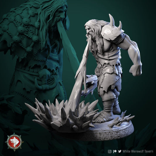 Frost Giant - Frost Breath - Unpainted Miniature