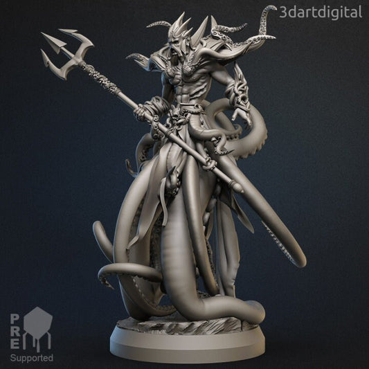 King Tritoden - Merfolk - Unpainted Miniature