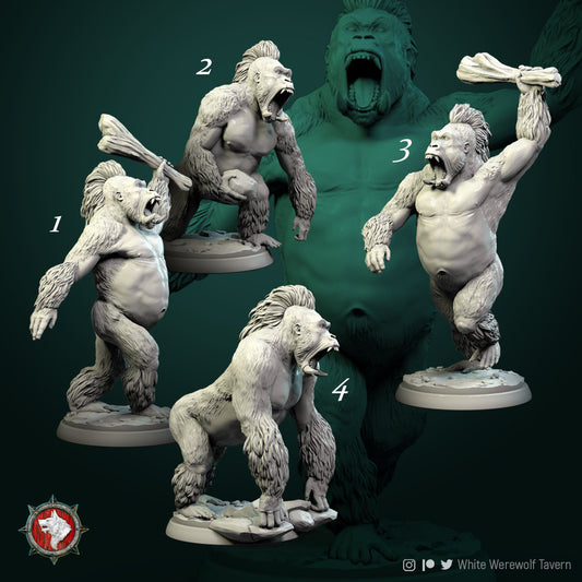 Gorilla - Unpainted Miniature