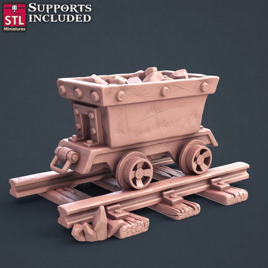 Mine Cart - Unpainted Miniature