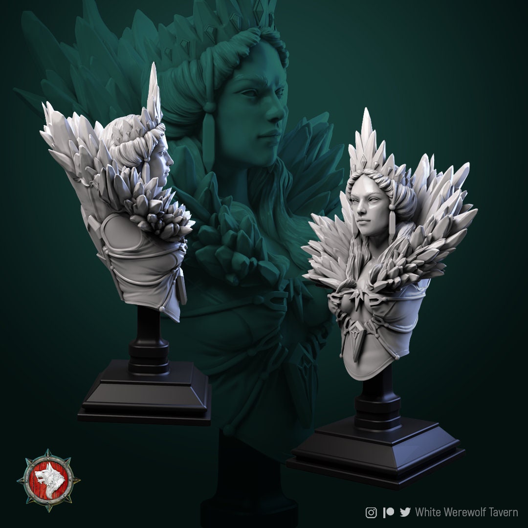 Helga the Frost Witch Bust