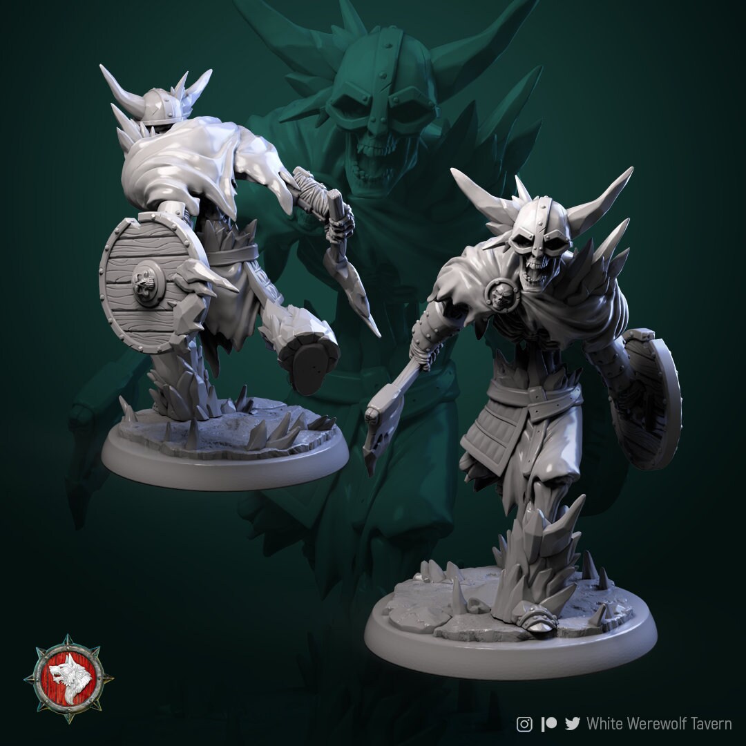 Frost Skeleton - Pose 2 - Unpainted Miniature