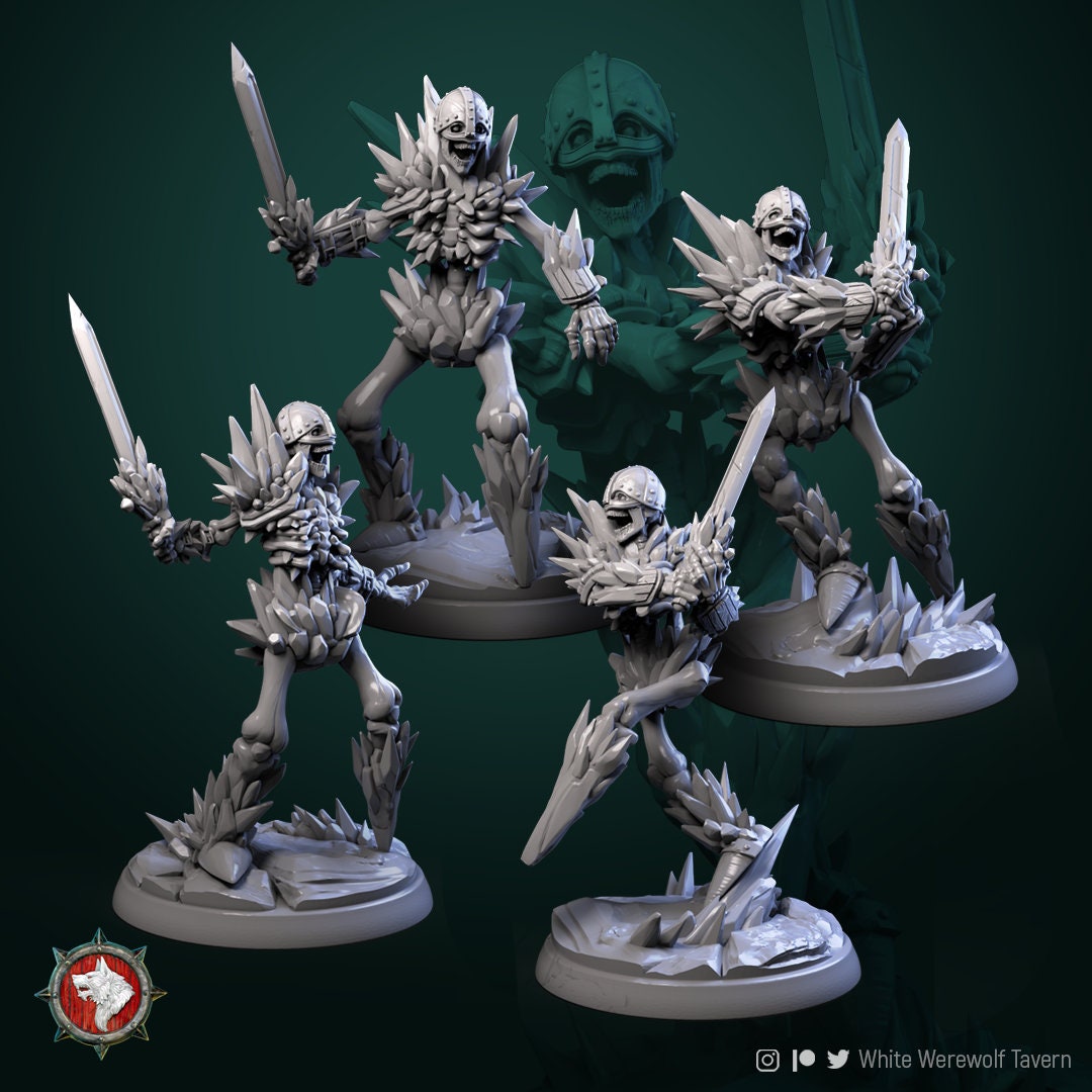 Ice Skeletons - Unpainted Miniature