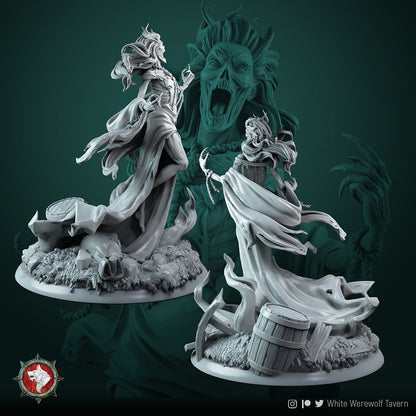 Banshee - Carmela the Nightqueen - Unpainted Miniature