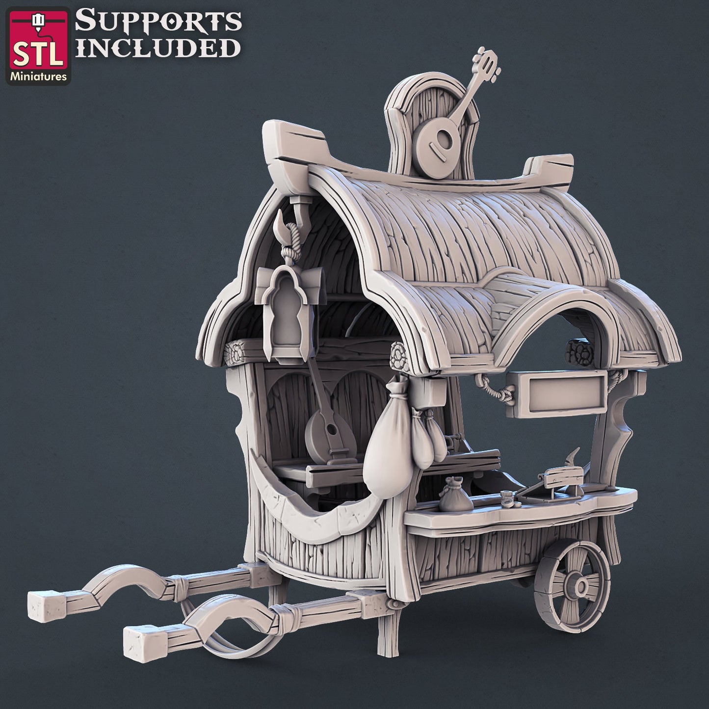 Musician's Cart - Unpainted Miniature