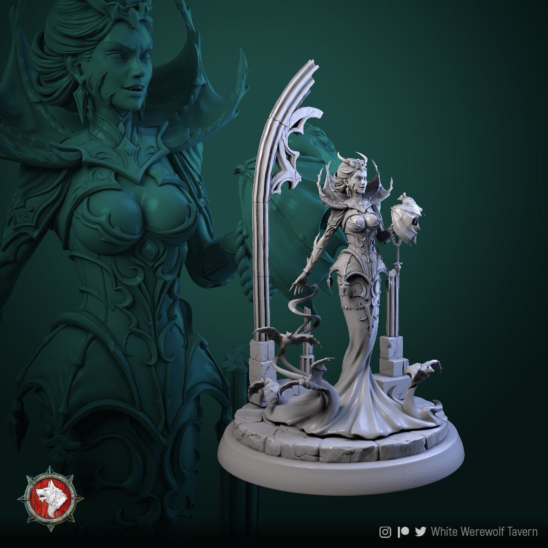 Mistress of Blood - Vampire Queen - Unpainted Miniature