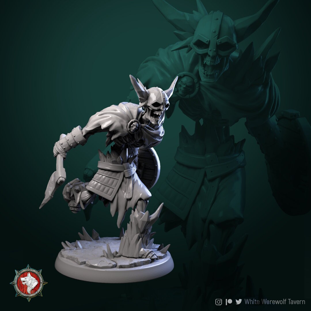 Frost Skeleton - Pose 2 - Unpainted Miniature