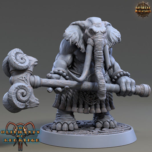 Plaaka Headgear - Oliphant - Unpainted Miniature