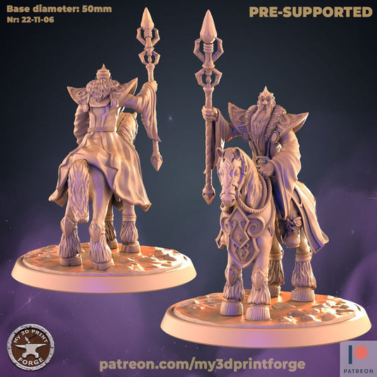 Archmage - Mounted - Unpainted Miniature