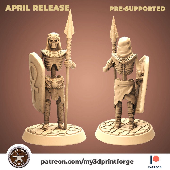 Egyptian Skeletons - Unpainted Miniature