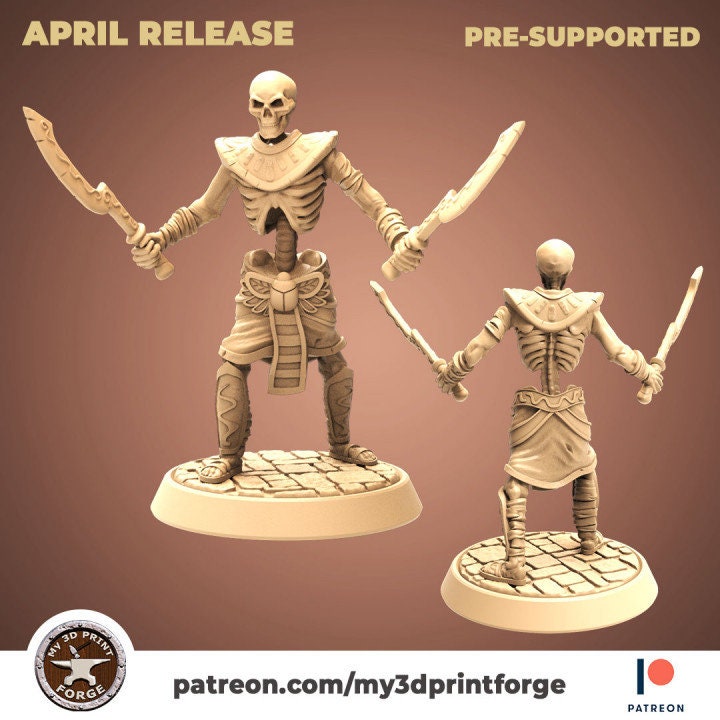 Egyptian Skeletons - Unpainted Miniature