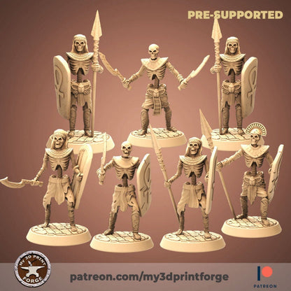 Egyptian Skeletons - Unpainted Miniature