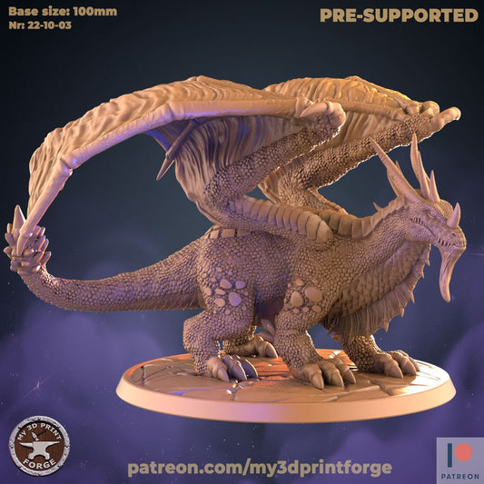 Dreamwalker Dragon - Unpainted Miniature