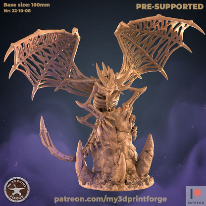 Skeletal Dragon - Unpainted Miniature