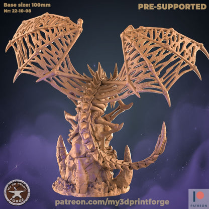 Skeletal Dragon - Unpainted Miniature