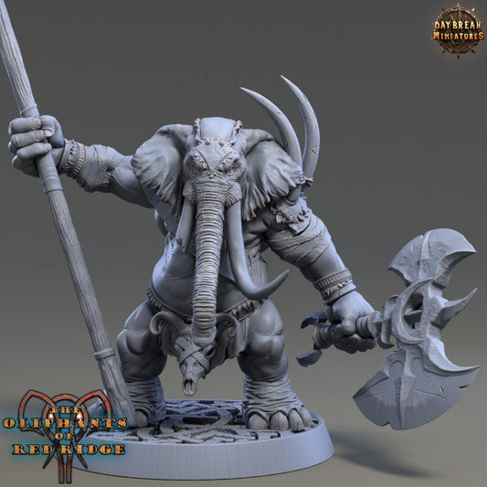 Dourbe Tuskbanner - Oliphant - Unpainted Miniature