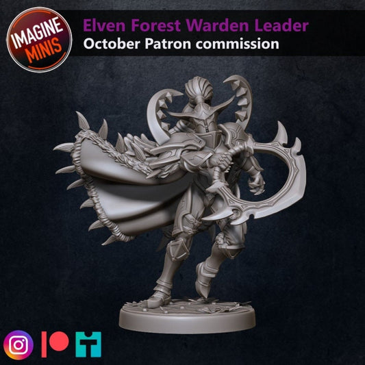 Forest Warden Leader - Unpainted Miniature