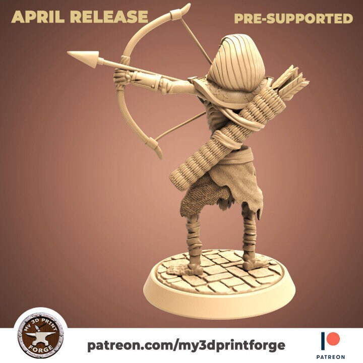 Egyptian Skeleton Archer - Unpainted Miniature