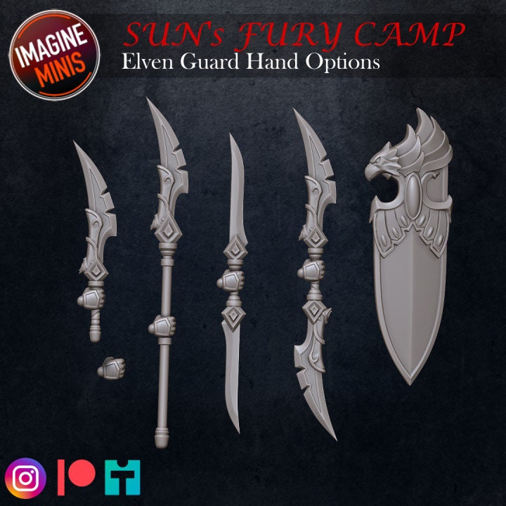 Elf Guard - Pose A - Unpainted Miniature