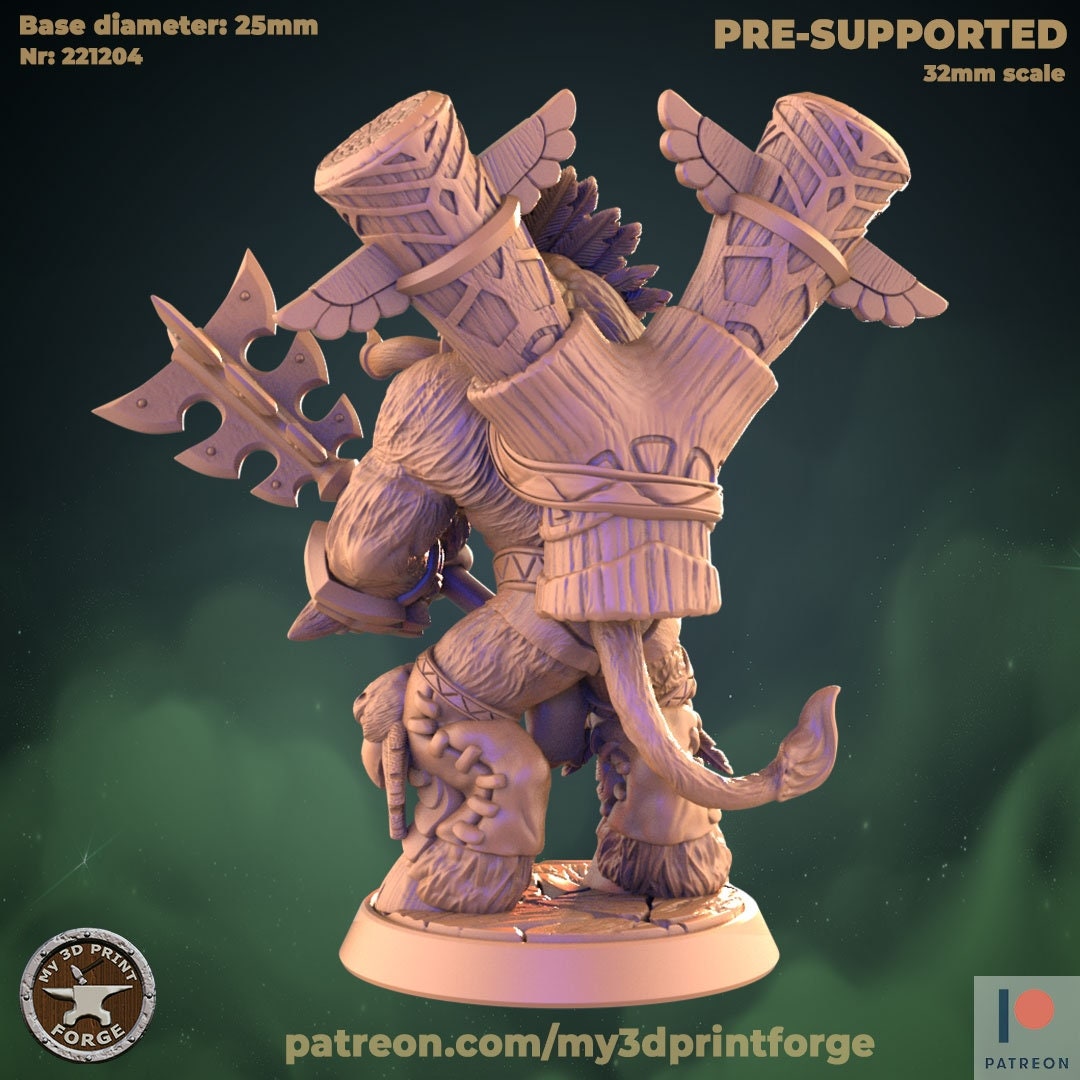 Minotaur Chieftain - Unpainted Miniature