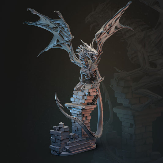 Dainicrirth Destroyer of Life - Undead Dragon Miniature