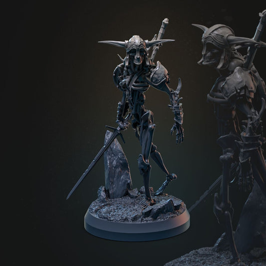 Vriqur Shadowend - Skeletal Warrior - Unpainted Miniature