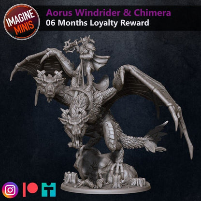 Aorus Windrider & Chimera - Unpainted Miniature