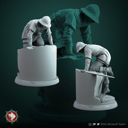 Wounded Militia - Unpainted Miniature