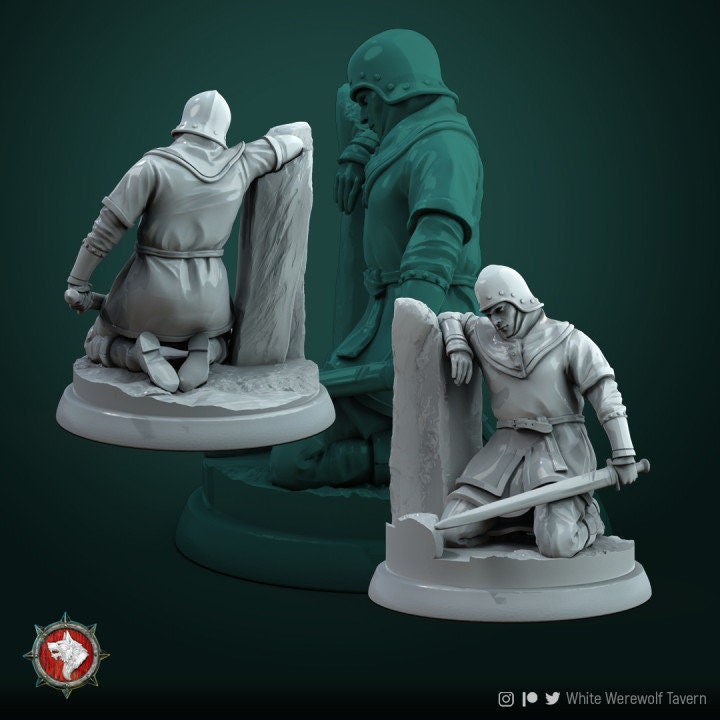 Wounded Militia - Unpainted Miniature