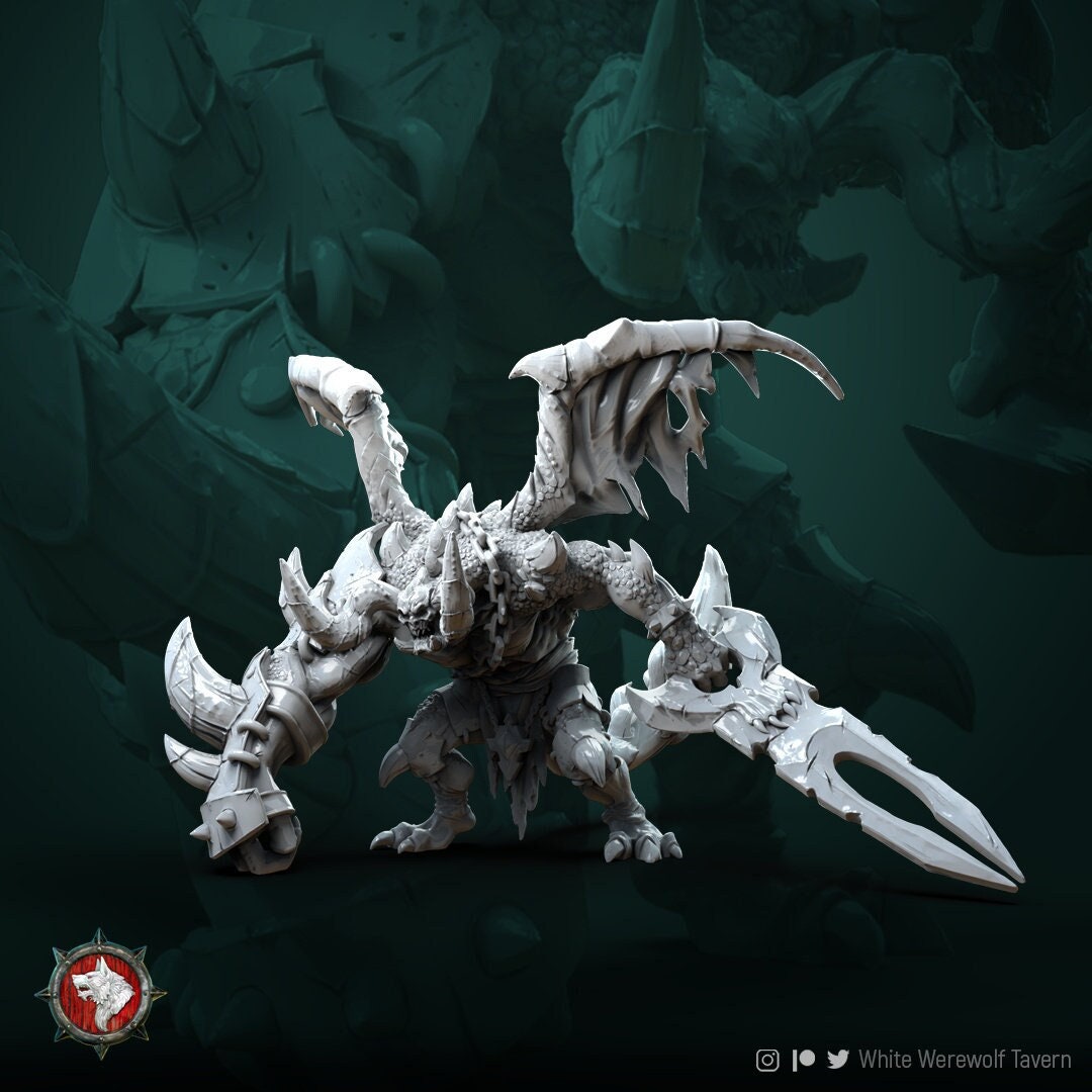 Destroyer of Worlds - Huge Devil - Unpainted Miniature