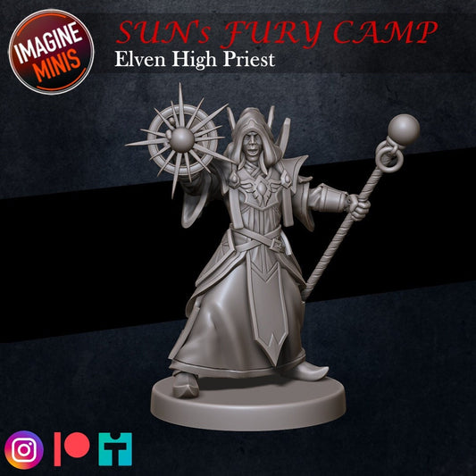 Elven High Priest - Unpainted Miniature