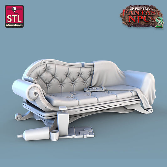 Investigator Couch - Unpainted Miniature