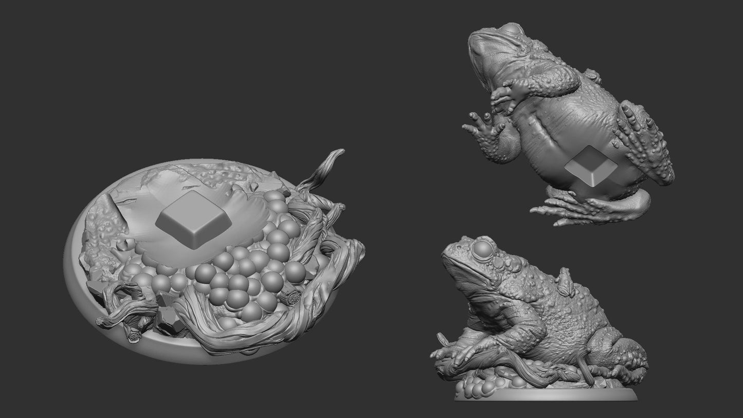 Mother of Frogs - Giant Frog - Unpainted Miniature