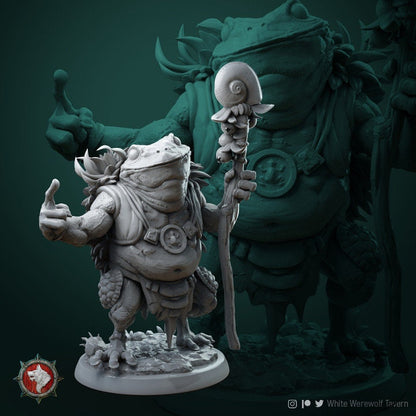 Froggl GrassSpeaker - Froggl Druid - Unpainted Miniature