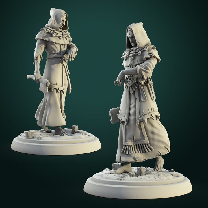 Human Cultists - Unpainted Miniature