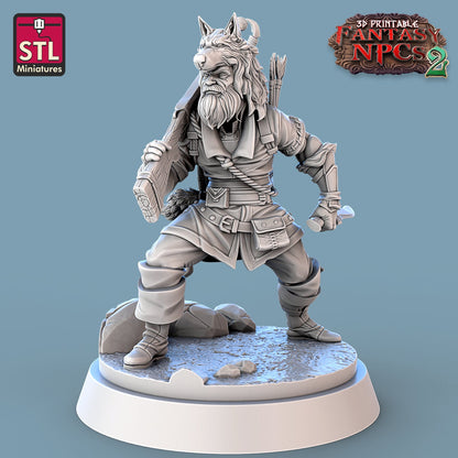 Trophy Hunter Set - Townsfolk Miniatures