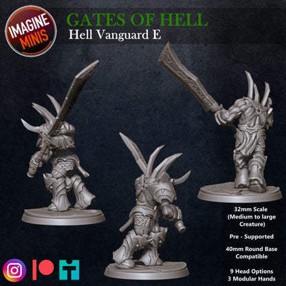 Hell Vanguard - Pose E - Unpainted Miniature