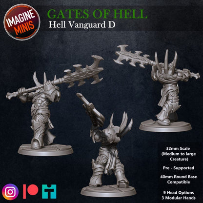 Hell Vanguard - Pose D - Unpainted Miniature