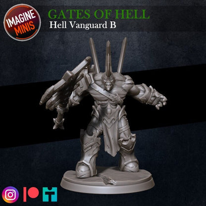 Hell Vanguard - Pose B - Unpainted Miniature