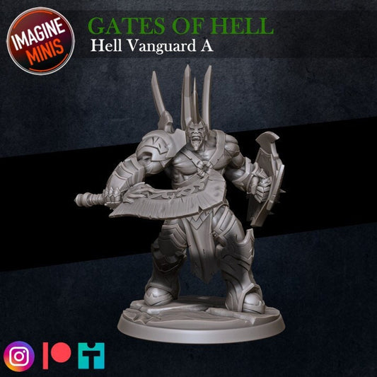 Hell Vanguard - Pose A - Unpainted Miniature