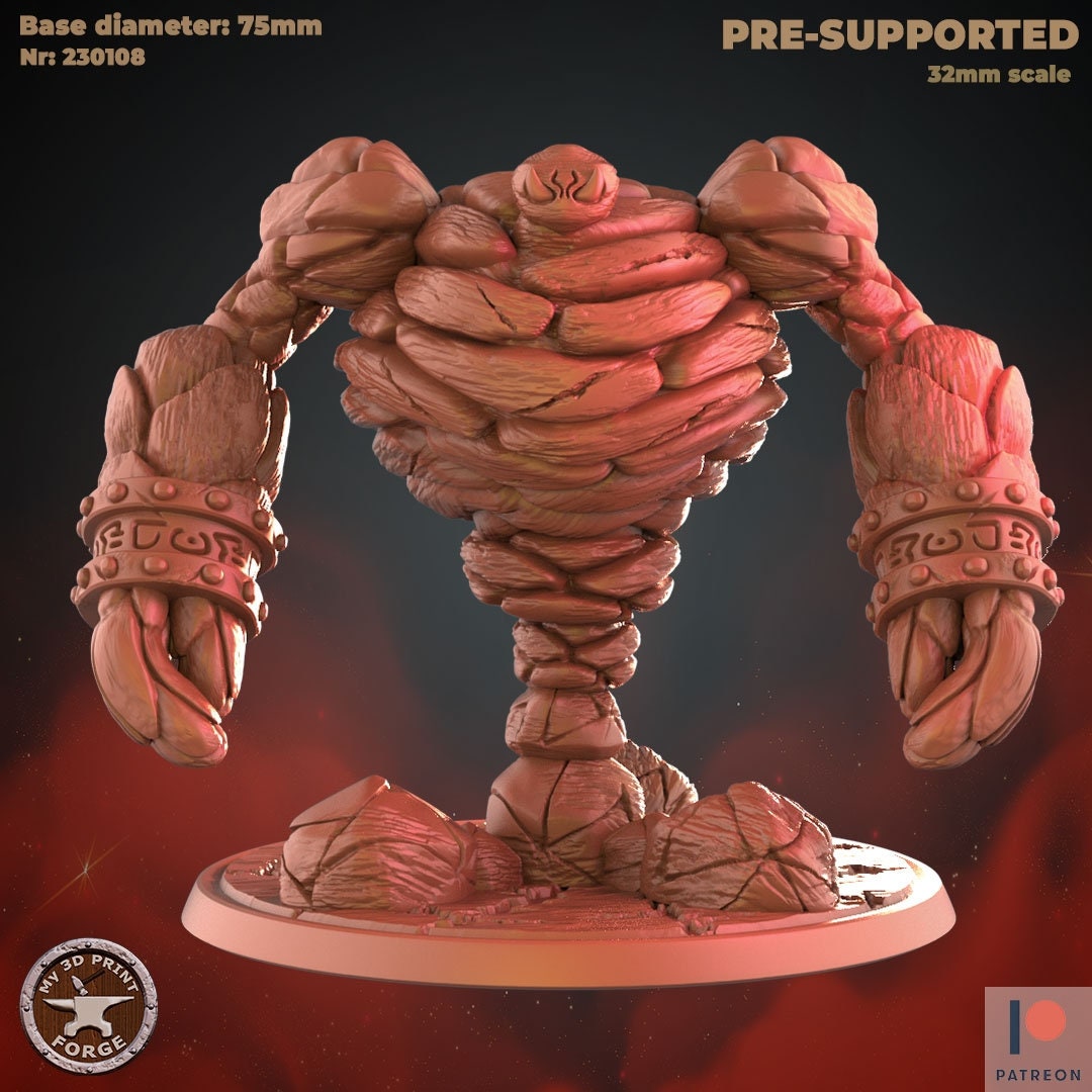 Earth Elemental Lord - Unpainted Miniature