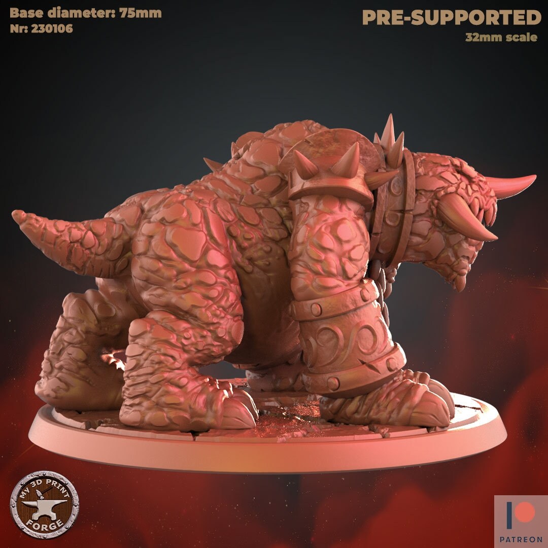 Lava Hound - Unpainted Miniature