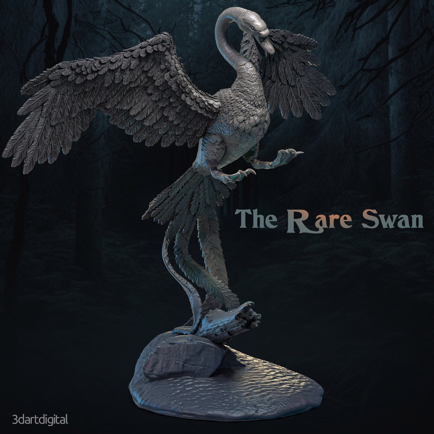 The Rare Swan - Giant Swan - Unpainted Miniature