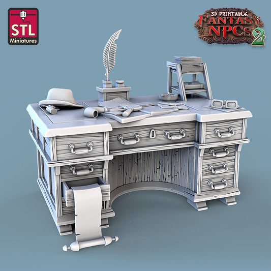 Investigator Desk - Unpainted Miniature