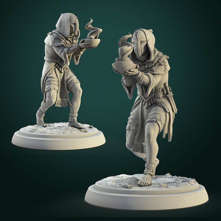 Human Cultists - Unpainted Miniature