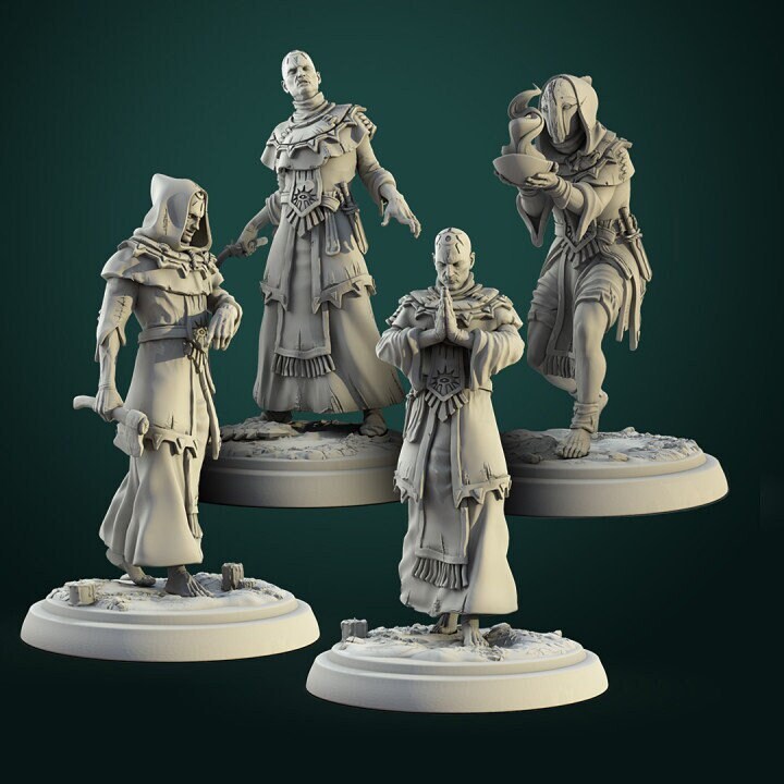 Human Cultists - Unpainted Miniature